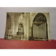 INTERIOR, WIMBORNE MINSTER, DORSET . unused vintage postcard RP =