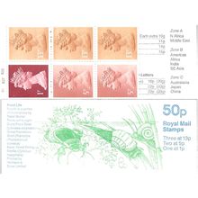 FB36 Pond Life Series 4 Cylinder B1 B27 B32 P- Displaced (50p Folded Bookl NB1-7
