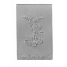 St Micheal And The Devil, Embossed Postcard.
