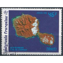 SPOT Satellite Pictures: 46f - French Polynesia 1992 - FH - Yv 405
