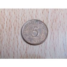 Mauritius 2004 5 Cents Coin