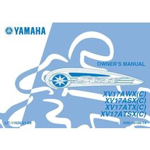 YAMAHA XV17AWX(C) XV17ASX(C) XV17ATX(C) XV17ATSX(C OWNERS MANUAL 2008 MOTORCYCLE