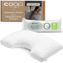 Coop Home Goods Original Cut-Out Adjustable Pillow, Queen Size Bed Pillows for N