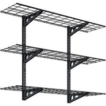 FLEXIMOUNTS 3 Tier 1X4Ft Garage Storage Wall Shelving, 12X48Inch per Shelf Heigh