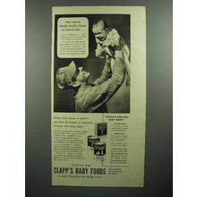 1943 Clapp's Baby Food Ad - Daddy Build Planes