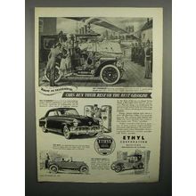 1952 Ethyl Gasoline Ad - 1907 Studebaker, 1919 Velie +