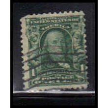 Used 300 1c Benjamin Franklin Average K0734