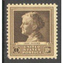 878 10c Jane Addams Fine MNH GA0306