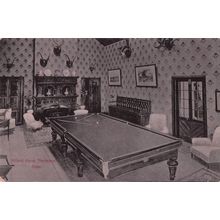 Billiard Snooker Room at Snowdon Simla Hospital Indian Old Postcard