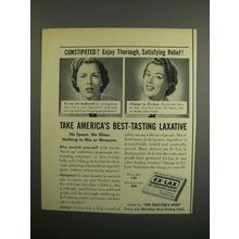 1952 Ex-Lax Laxative Ad - Constipated?