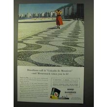 1956 Moore-McCormack Lines Ad - Calcada de Mosaicos