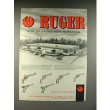 1959 Ruger Pistol Gun Ad - New Growth New Horizons