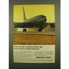 1965 Boeing Jets Ad - The Cars They Passed an Hour Ago