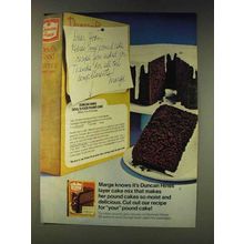 1976 Duncan Hines Devil's Food Deluxe II Cake Mix Ad