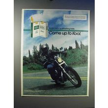 1985 Kool Cigarettes Ad - Come Up To Kool - Motorcycle