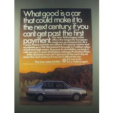 1985 Volkswagen Jetta Ad - What Good Is a Car