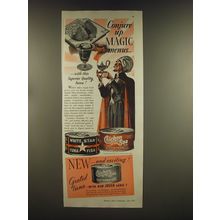 1939 White Star and Chicken of the Sea Tuna Ad - Conjure up magic menus