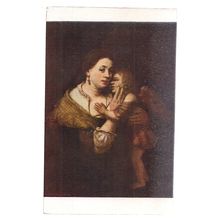 VENUS AND CUPID by Rembrandt vintage unused postcard =