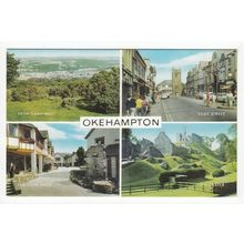 Multiview of Okehampton Postcard Devon