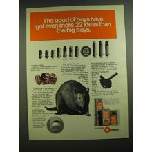 1973 Omark .22 Ammunition Ad - The good ol' boys have got even more .22 ideas