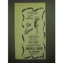 1945 The Biltmore Hotel Advertisement - Ice Capers with Joan Hyldoft
