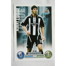 2007/08 Topps Match Attax Trading Card - Albert Luque, Newcastle United