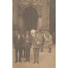 Dresden Art Gallery Eccentric Art Visitors 1922 German Postcard