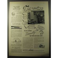 1953 Craftsmen Assembly High Fidelity Home Music System Ad - Deems Taylor