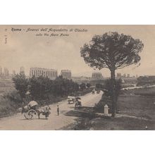 Roma Avanzi Dell Acquedotto Di Claudia Rare Italy Old Postcard