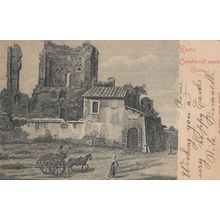 Rome Veduta del Castello Dell Acqua Guilia Antique Italy Rare Postcard