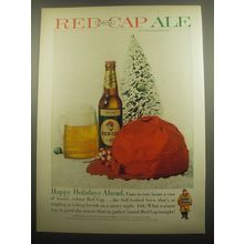 1959 Carling Red Cap Ale Ad - Happy Holidays Ahead