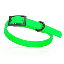 Dog Pet Waterproof Collar - W1/2" x L9"-12" - Tropical Green