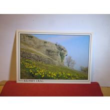 KILNSEY CRAG, WHARFEDALE, YORKSHIRE DALES unused postcard by Robin Dengate =