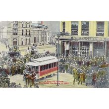 Indianapolis Pennsylvania Street Car Strike 1892 Old Postcard