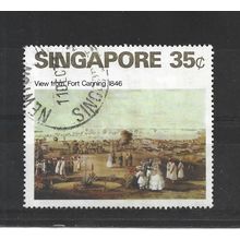 Singapore.SG168 35c "View from Fort Canning,1846" (J.T.Thompson).Fine Used.Jun25