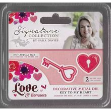 Crafter's Companion. Sara Davies. Key To My Heart Die Set. Die Cutting Crafts
