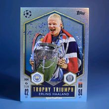 Trophy Triumph Erling Haaland Topps Match Attax 2024/2025 Manchester City # 433