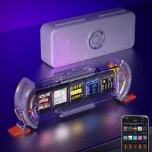 Divoom Times Gate - Cyberpunk Gaming Setup Digital Clock with Smart APP Control,