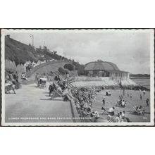 Lower Promenade and Band Pavilion, Dovercourt, Essex, 1961 - Postcard