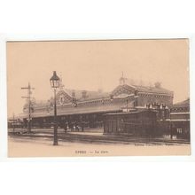 Ypres Railway Station Postcard Belgium