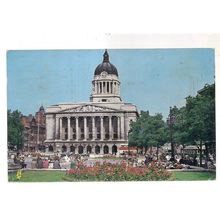 NOTTINGHAM used postcard 1968.. Council House and City Square =