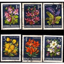 ÖSTERREICH AUSTRIA [1966] MiNr 1209-14 ( O/used ) Blumen