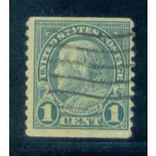 Used 597 1c Benjamin Franklin Barely Clears A16475