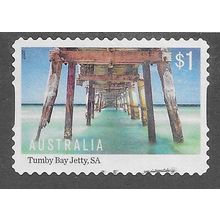 AUS 2017 $1.00 (S/A) ' JETTYS - TUMBY BAY' FINE USED (EBID78-286a)