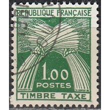 France 1960 Michel Taxe 97 O Cote (2008) 10.00 € Gerbes Cachet rond