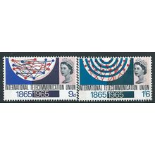 1965 ITU Phosphor Set SG683p-684p Unmounted Mint..