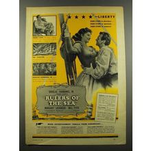 1939 Rulers of the Sea Movie Ad - Douglas Fairbanks
