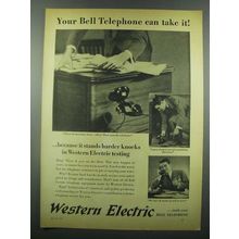 1939 Western Electric Ad - Bell Telephone Can Take It