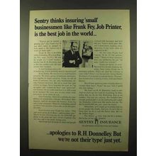 1966 Sentry Insurance Ad - Small Businessmen