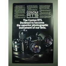 1976 Contax RTS Camera Ad - Superior Photographic Instrument of Our Time